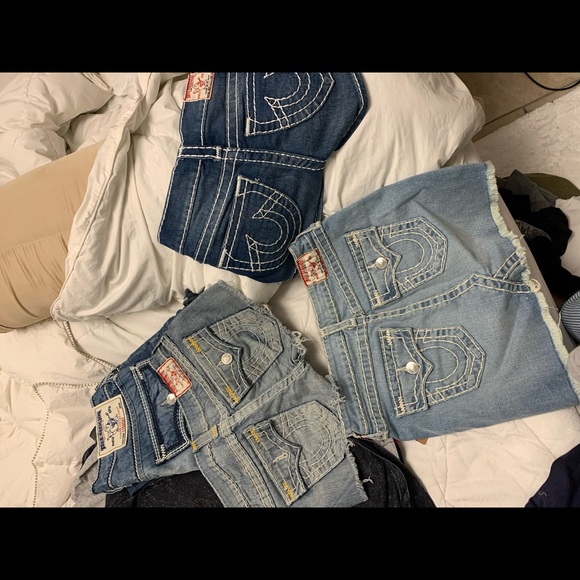 Lots of True Religion Jean shorts sz26 - Picture 3 of 11